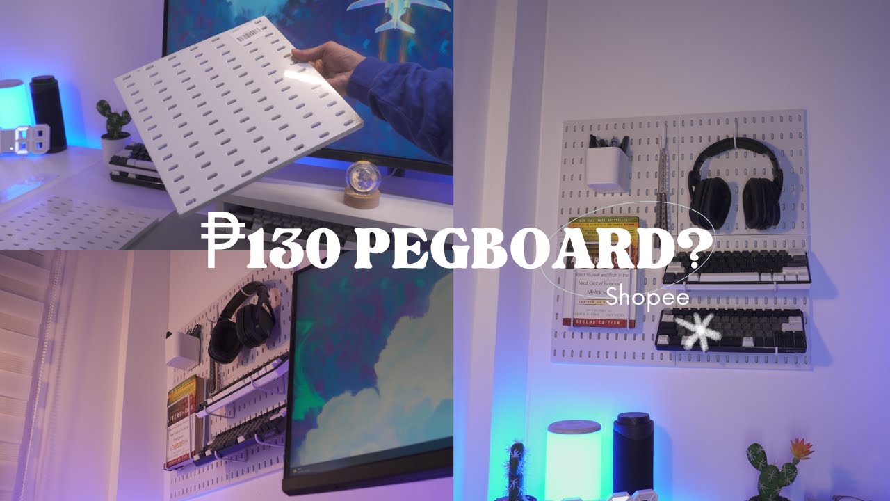 Affordable Pegboard Organizer Shopee |  IKEA SKADIS ALTERNATIVE