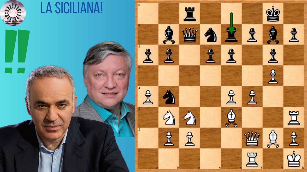 La SICILIANA perfetta!! Anatoliy Karpov vs Garry Kasparov!