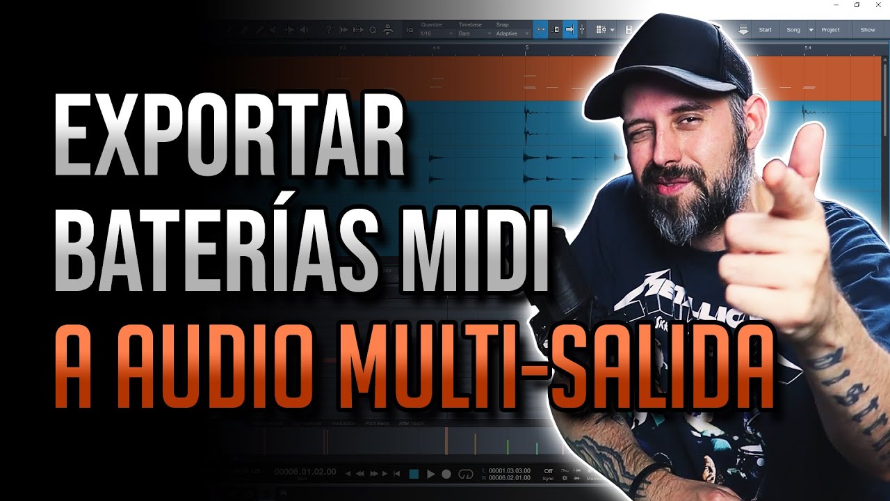 Cómo exportar BATERÍAS MIDI a AUDIO MULTI-SALIDA en Studio One y Pro Tools 🥁