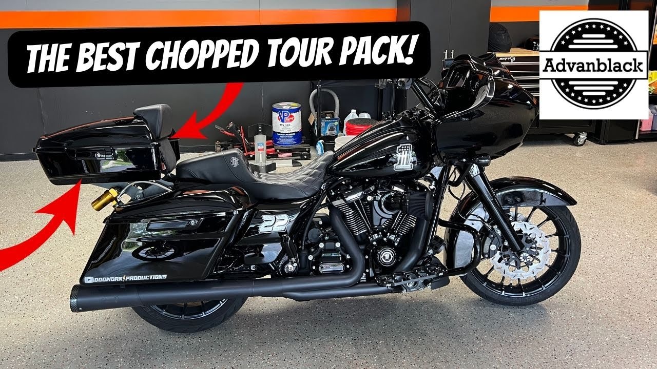 CHOPPED TOUR PACK INSTALLED ON MY ROAD GLIDE! *MUST HAVE*