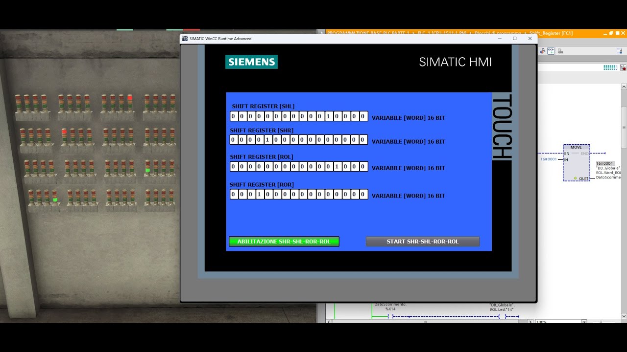 (FAST MOTION) SHIFT REGISTER-TIA PORTAL SIEMENS-FACTORY I/O (PARTE 4.4)