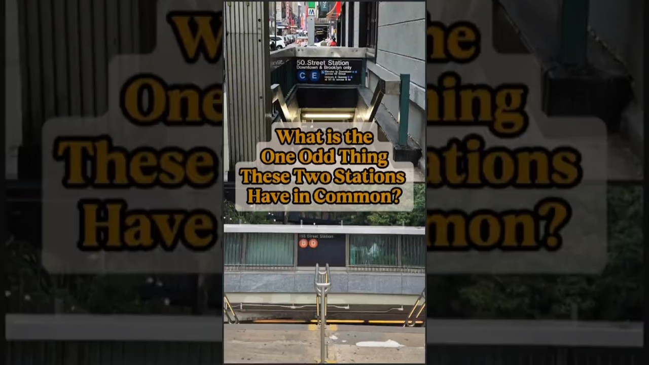 50th St C E and 155th St B D are the only two stations in the entire subway that share this feature