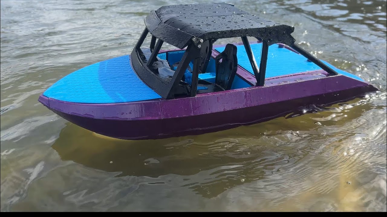 3d printed rc boat! Bash jet with m jet 30 