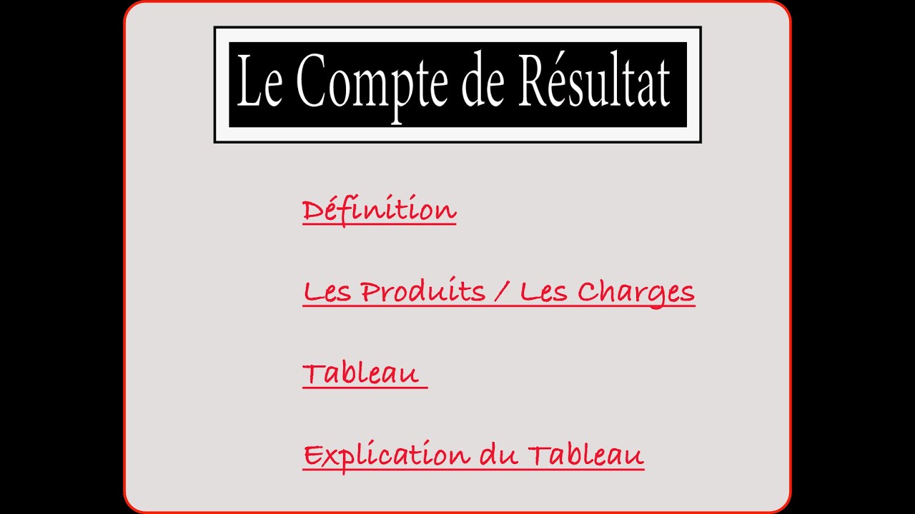 Capacité de Transport Marchandise/Voyageur/Personnes : Cours de Gestion : Compte de Résultat