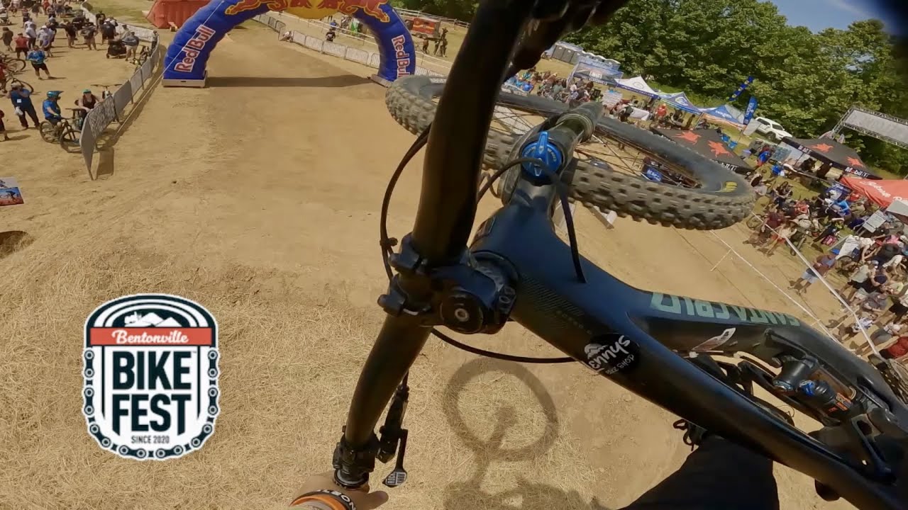 12 year old MTB kid rides pro jump line at Bentonville Bikefest