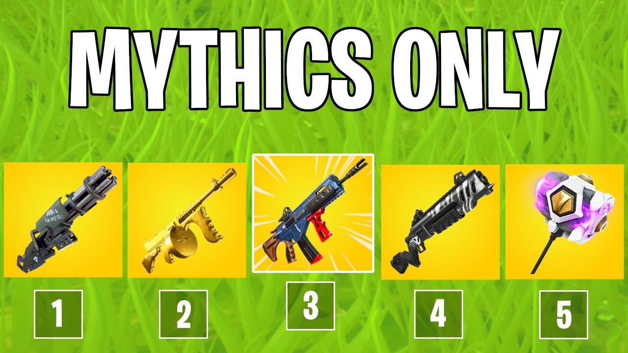 Я использовал мифические предметы только в Fortnite Reload