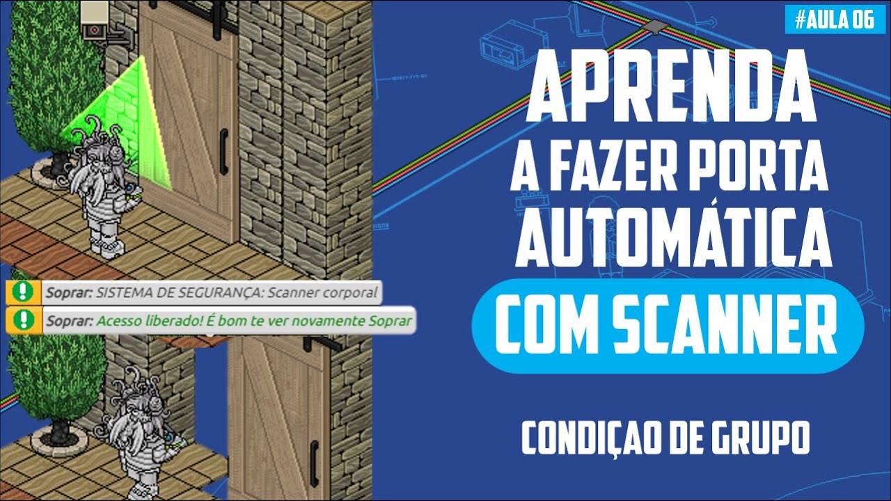APRENDA A FAZER PORTA AUTOMÁTICA WIRED COM SCANNER | HABBO | HABBLET | TUTORIAL