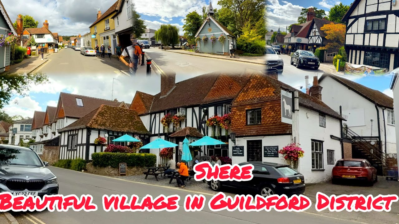 [UK]🇬🇧 Beautiful Village in Guildford District of Surrey | Shere Village 