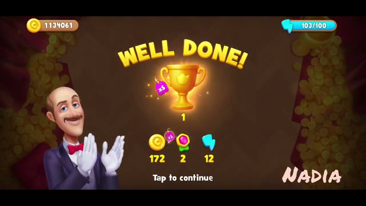 Gardenscapes 14666🥀. Golden Cups. Stage 1-10