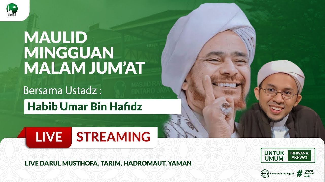 🔴[LIVE TARIM] MAULID MINGGUAN | Sayyidil Habib Umar Bin Hafidz | MRBJ TV