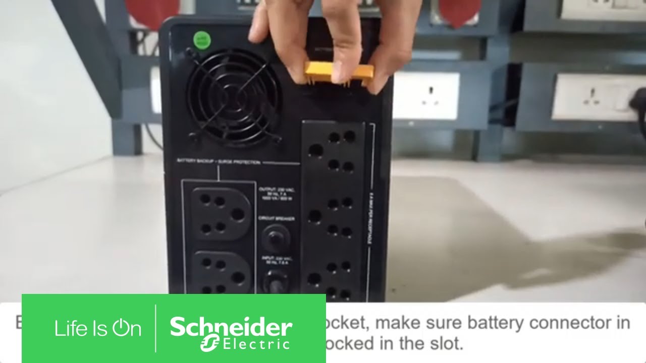 How to Switch on the APC Easy UPS BVX1600LI-IN | Schneider Electric