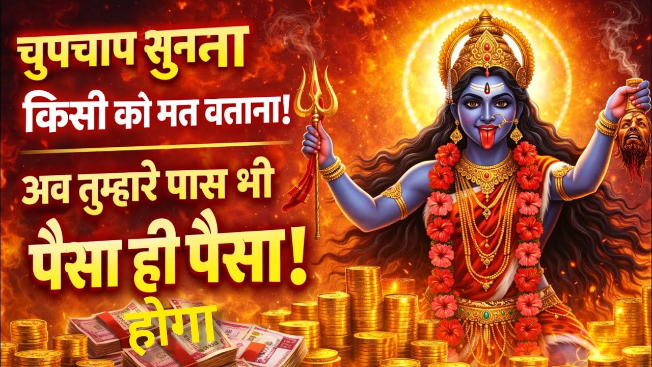 चुपचाप सुनना किसी को मत बताना। अब तुम्हारे पास भी पैसा ही पैसा होगा ..🌺maa kali ka sandesh 🌺
