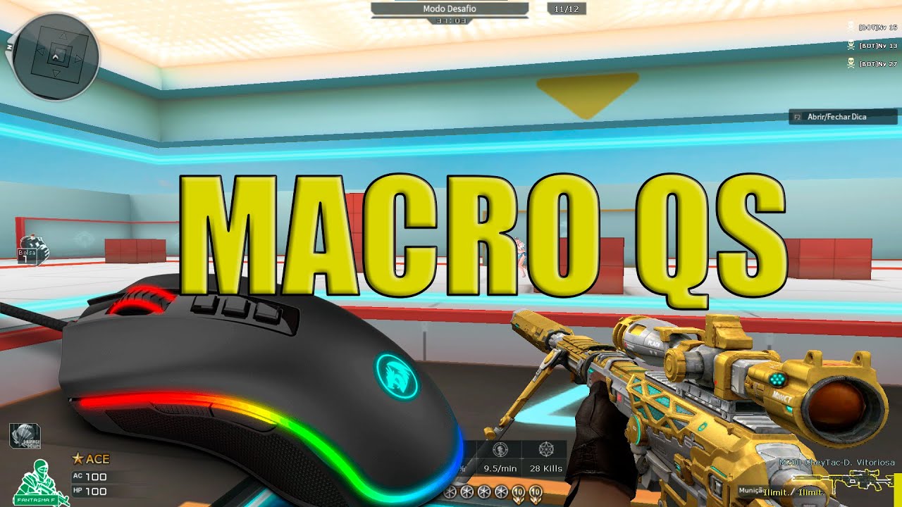 [CF/AL] Macro de QS do Redragon Cobra M711, MINHA Configuração