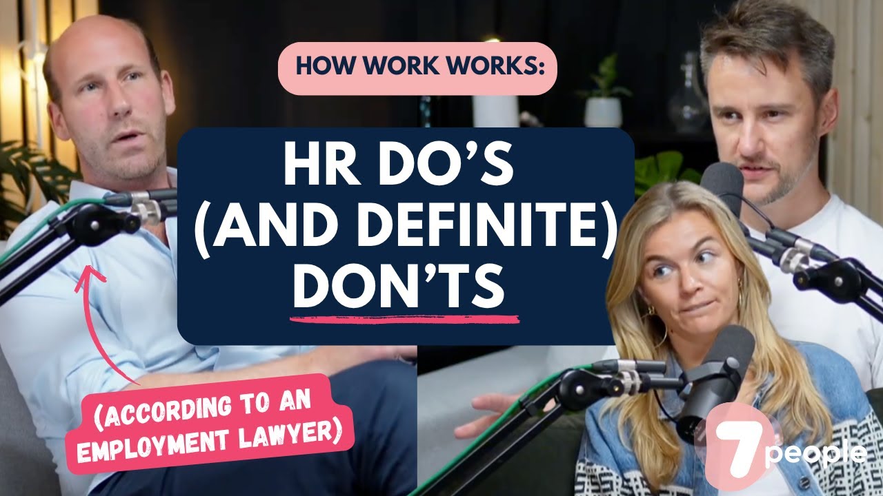 How Work Works: Legal HR Do's and DON'Ts (from an employment lawyer) 👩‍⚖️ (feat. Frank Penders)