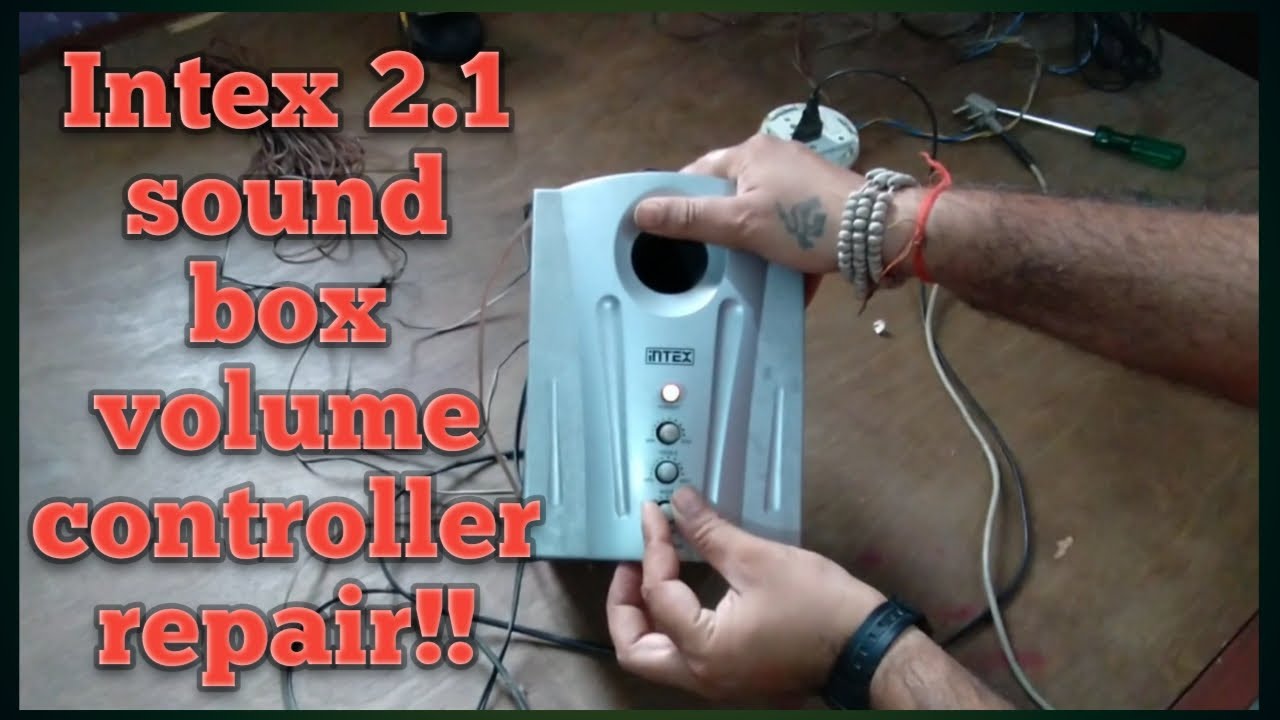 How to repair Intex 2.1 sound system volume controller.