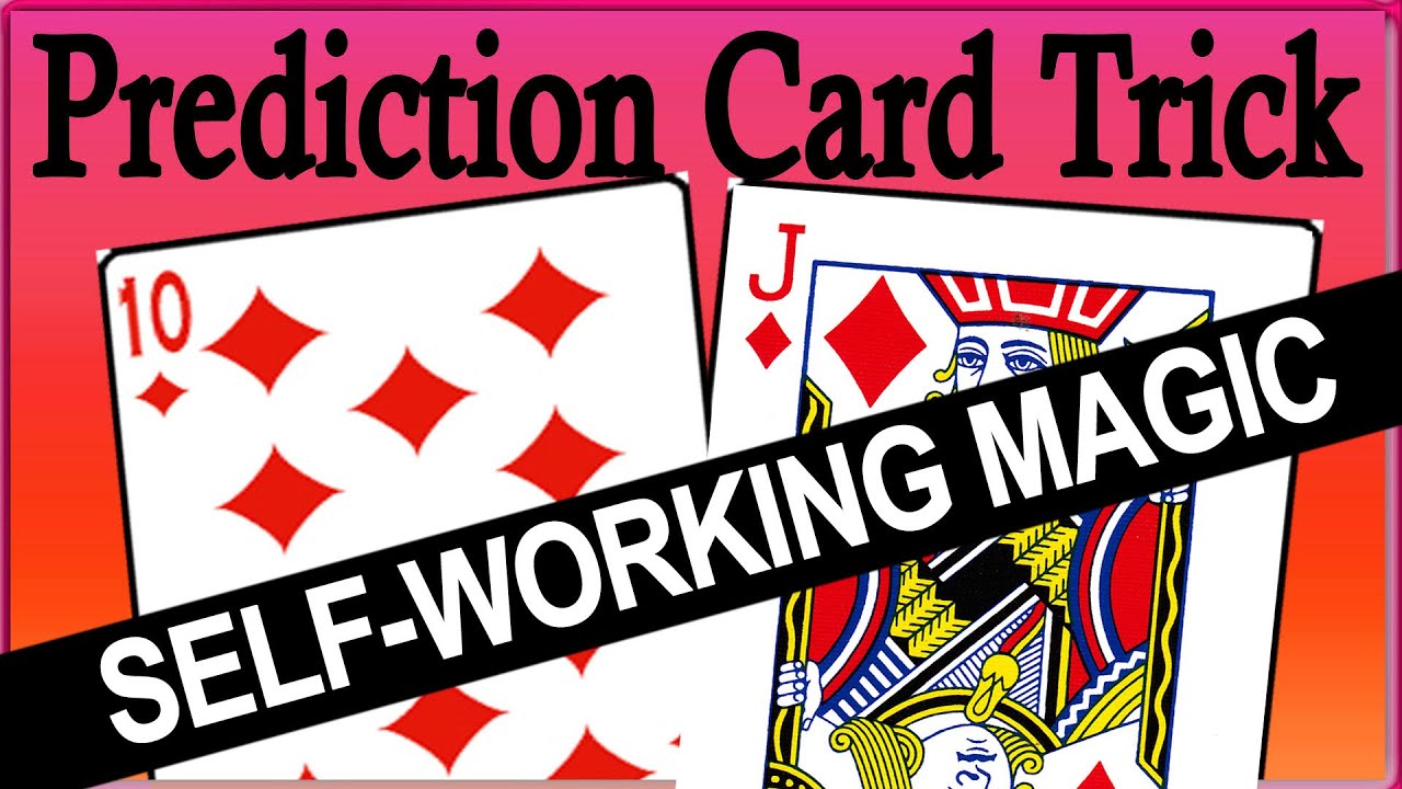 Predicted Prediction Card Trick - Self Working Magic - 2 Cards 1 Number