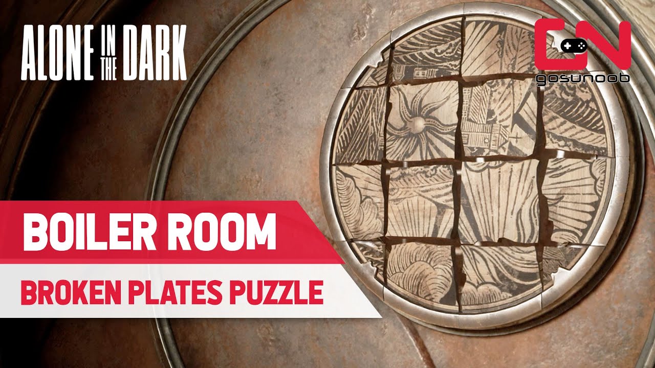 Alone in the Dark Boiler Room Broken Plates Puzzle - Find Talisman Numbers on Boiler