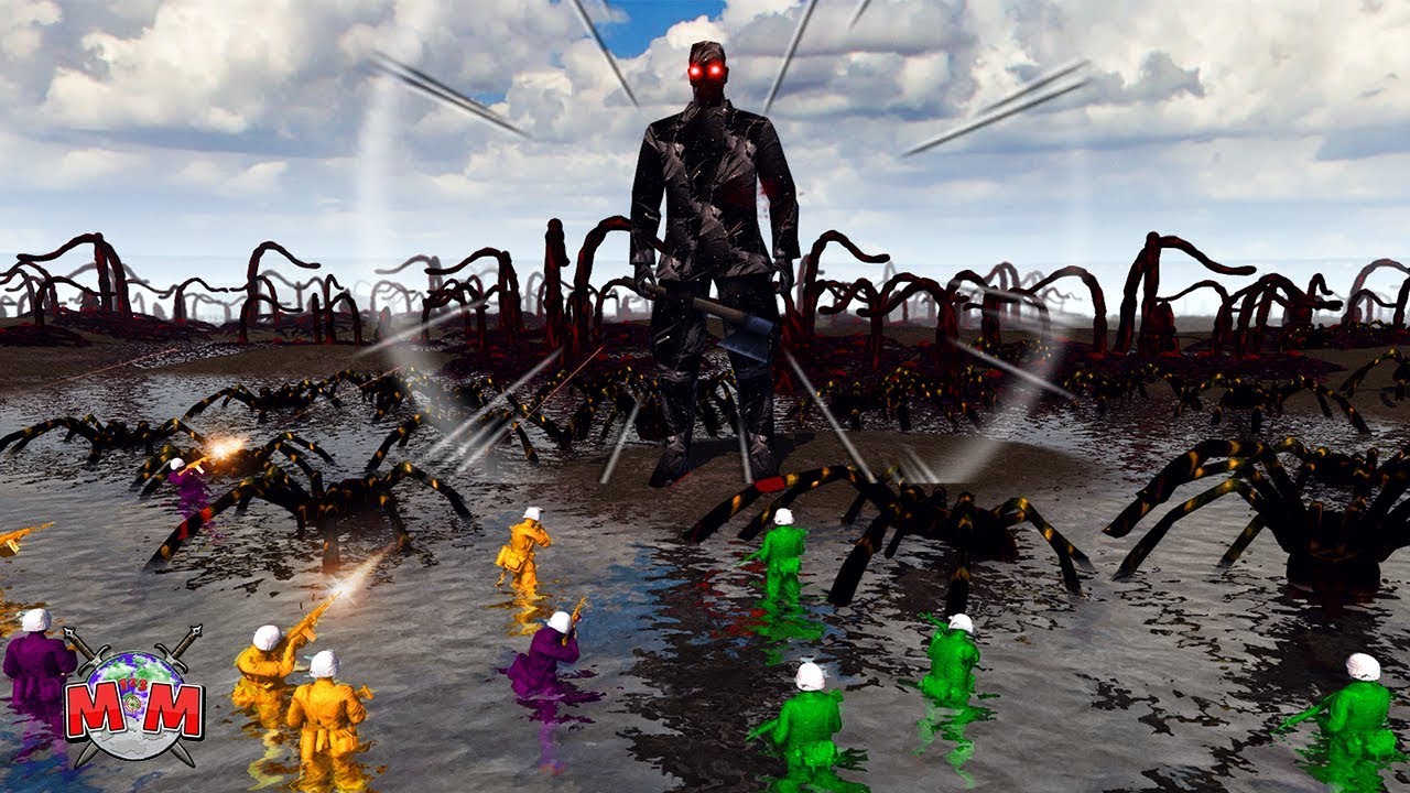 A GOD REVEALS HIMSELF ! Toy Army Men of War Zombie Horde Battle Simulator