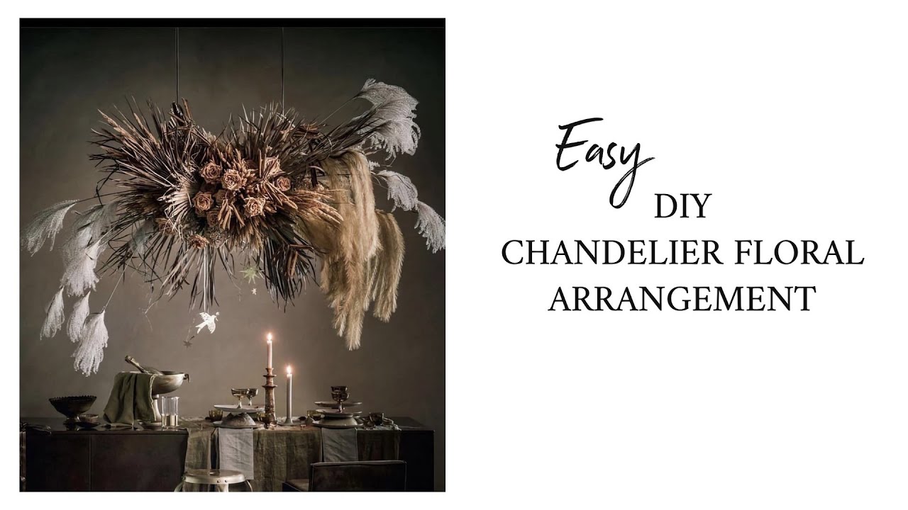 EASY CHANDELIER FLORAL ARRANGEMENT / Next level table decor