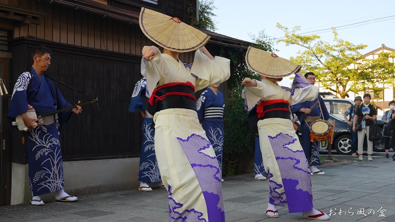 2025年 おわら風の盆 鏡町 初日 日中の小花 / 富山県富山市八尾町鏡町