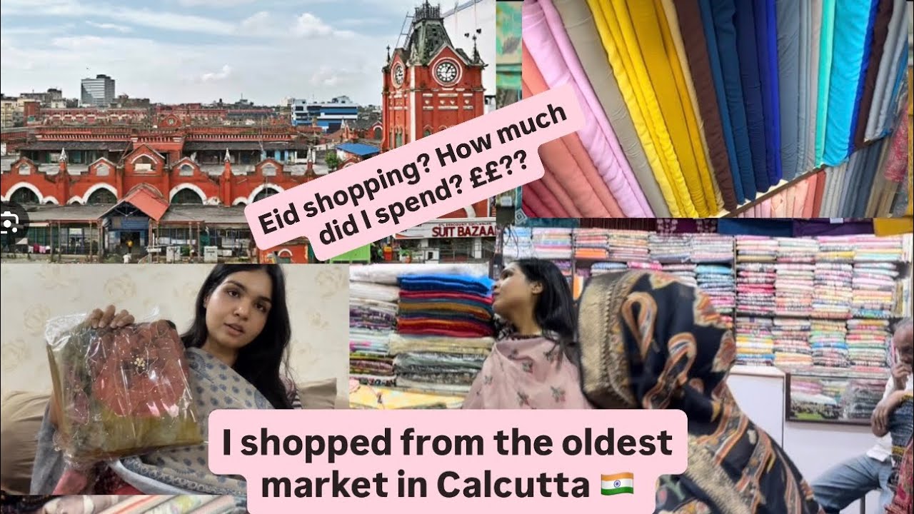 Indian clothes ki shopping from New Market Calcutta 🇮🇳 Indian Street Food 🥘 Daily Vlog 