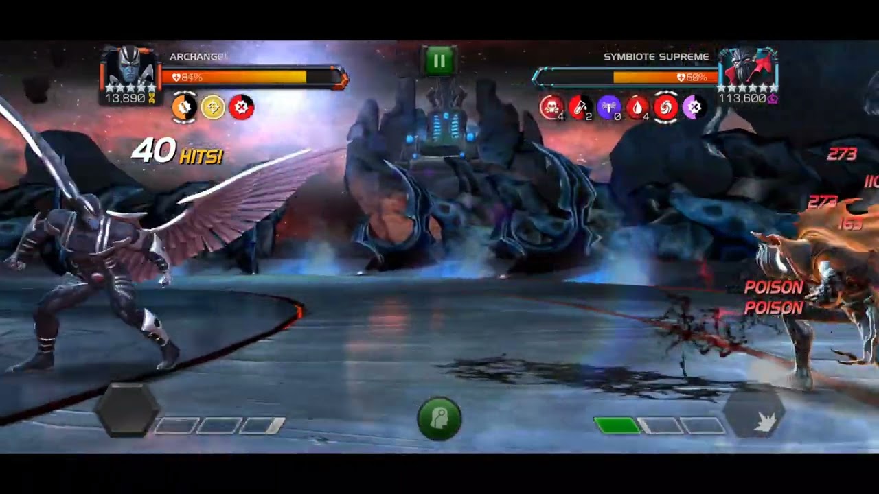 7.3.4 Symbiote Supreme Boss solo with Archangel - Marvel Contest of Champions