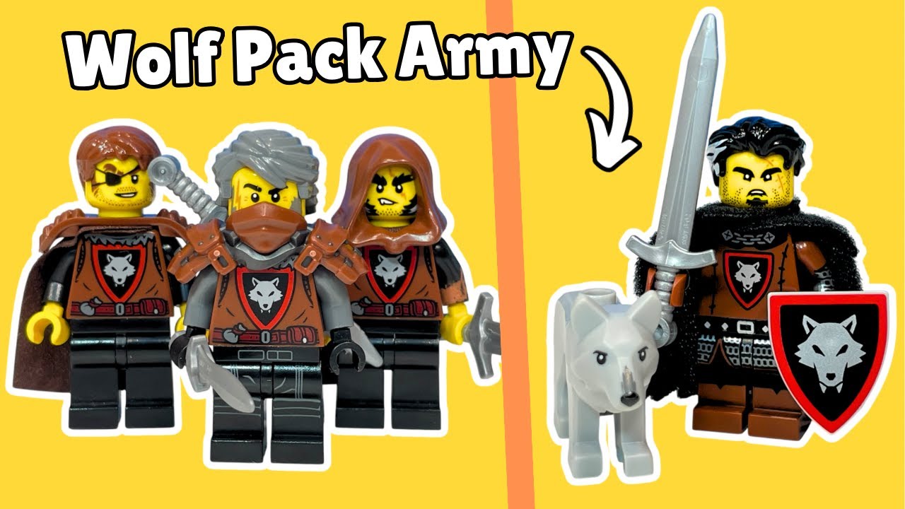 Я собрал эпическую армию волчьей стаи из LEGO