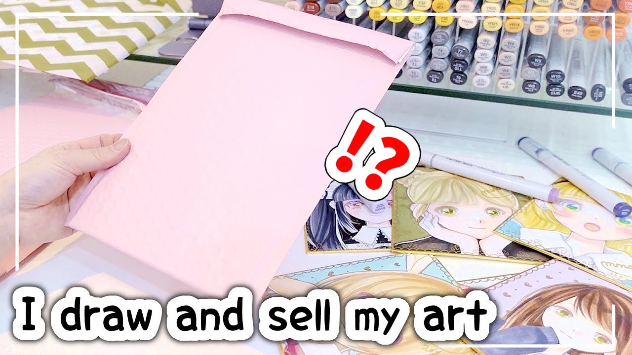 24 hrs drawing challenge!! How much will I make with all my drawings? #small business vlog