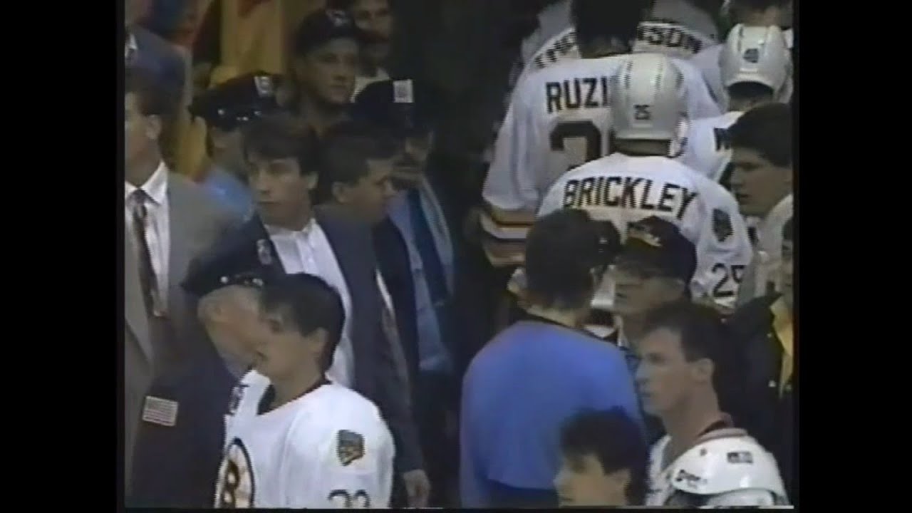 Red Wings - Bruins rough stuff 11/2/91