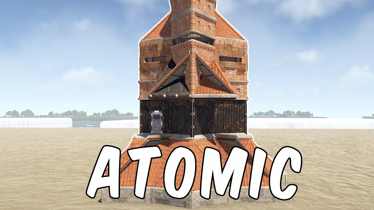 The ATOMIC - 2xBunker - 3 Walls to TC - 30+ Rockets / Rust Base Design