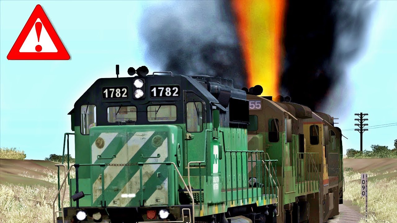 TRAIN ON FIRE! - TURBO BLOWS FIRE💥😮