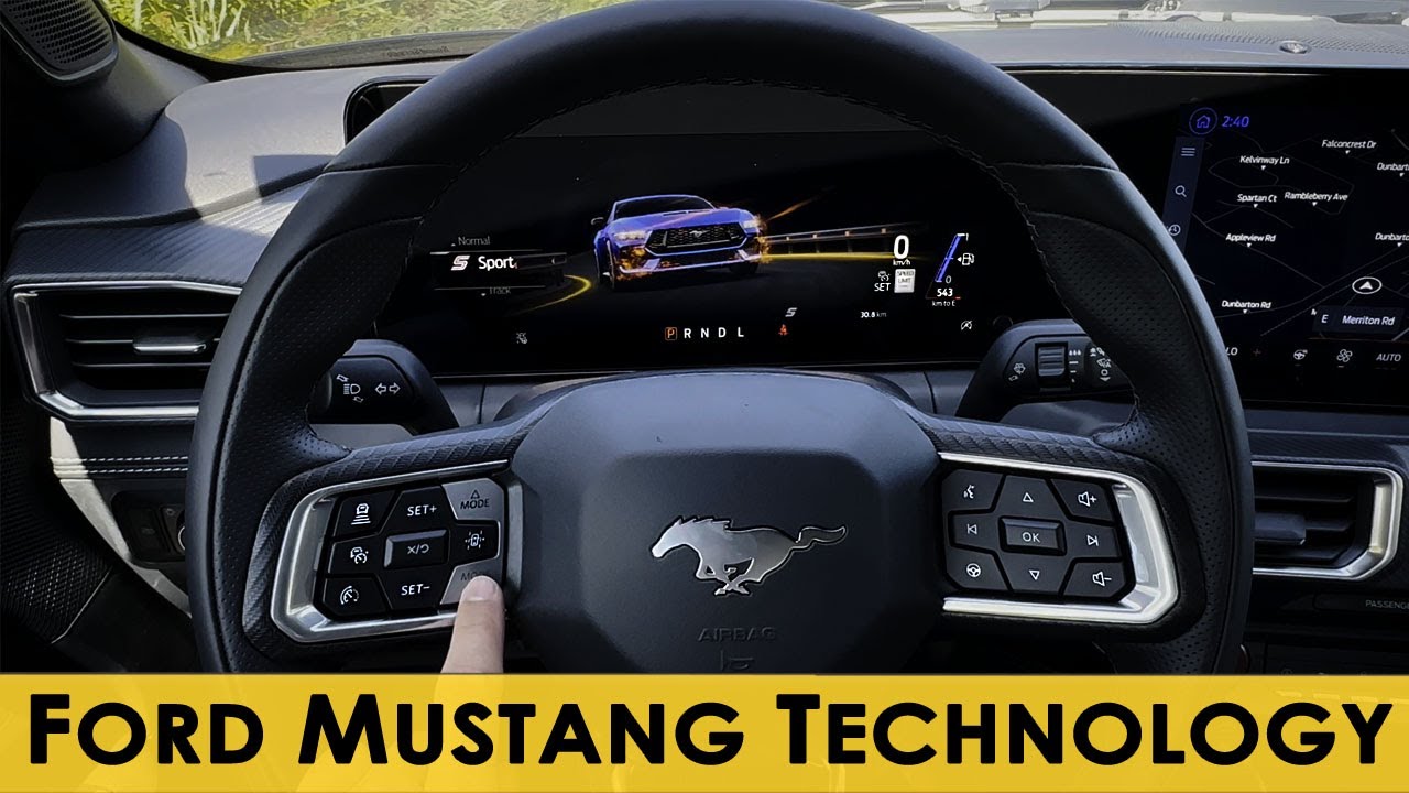 Steering Wheel and Cluster in the Ford Mustang (2024-2025)
