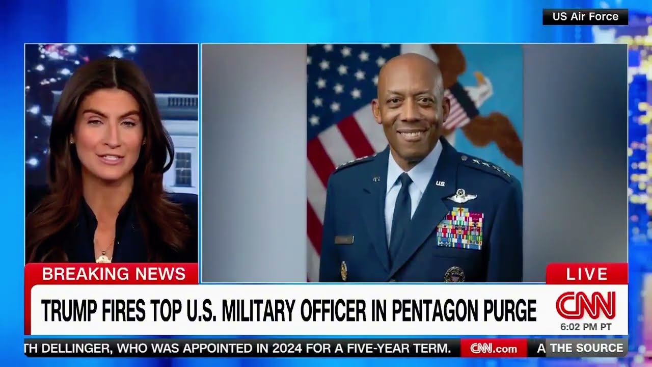 Purge at the Pentagon :   GEN. CQ BROWN   You're FIRED!