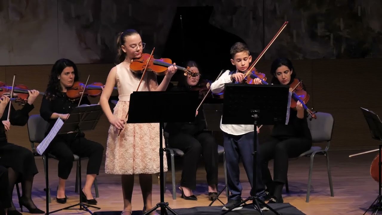 Dion Peçi & Santuara Shpata 9yo. Vivaldi: Concert for two violins in A minor.