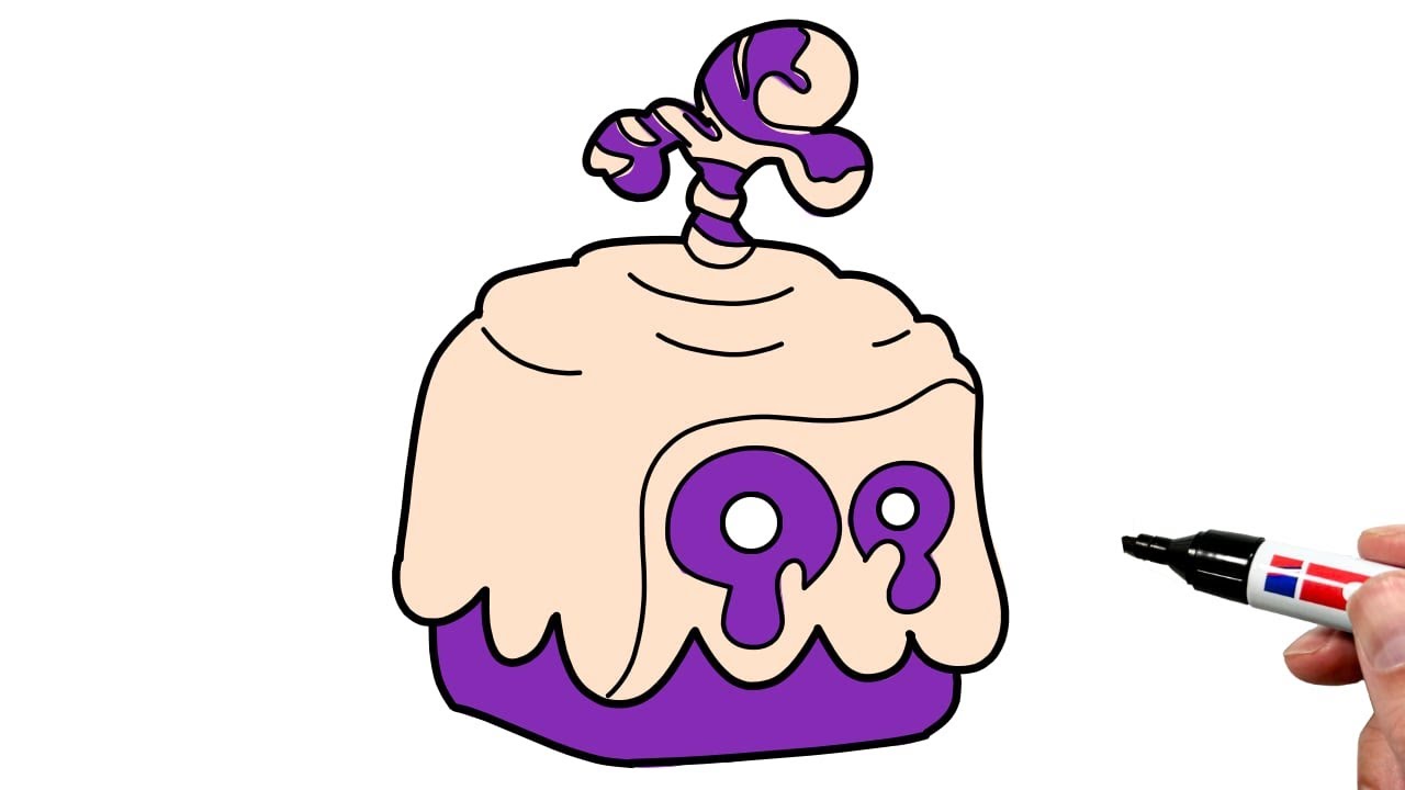 How to Draw Dough From Blox Fruit (Roblox)