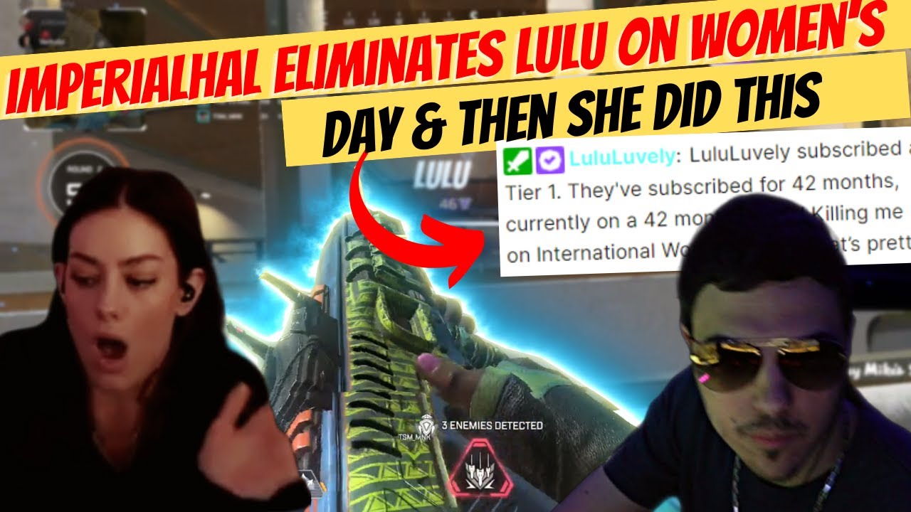 Tsm imperialhal ELIMINATES Lulu on Women's day & she DID THIS #apex #imperialhal #apexlegendsclips