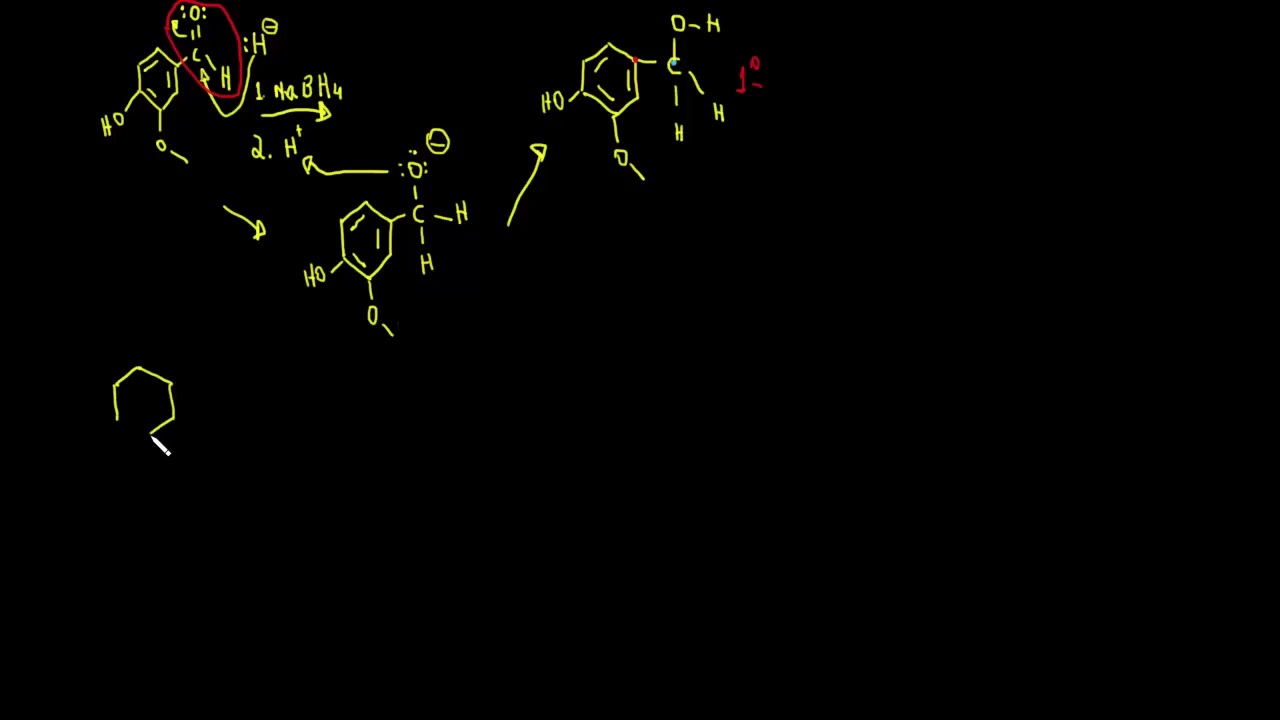 Preparação de álcoois com NaBH4 | Álcoois, Éteres, Epóxidos, Sulfetos | Khan Academy