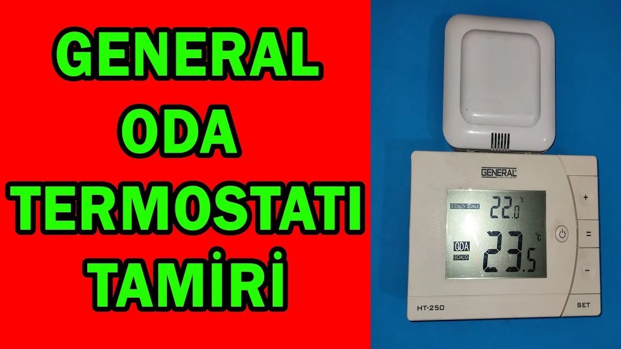 General ht 250 set kablosuz oda termostat tamiri. General room thermostat repair.