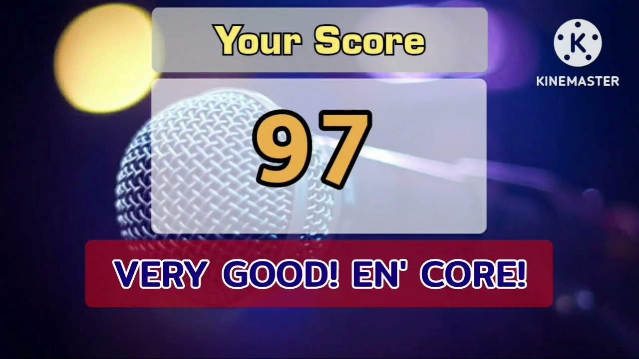 MediaCom Portable Karaoke: Score output screen ( 0 - 100 ) - @VinceArban545, @Vince A. Arban's YouTube Channel