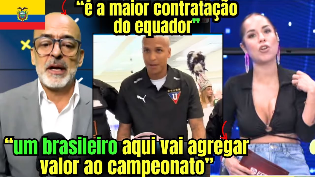 A CONTRATAÇÃO DO DEIVERSON ENLOUQUECEU A MÍDIA EQUATORIANA "UM BRASILEIRO NO NOSSO FUTEBOL"