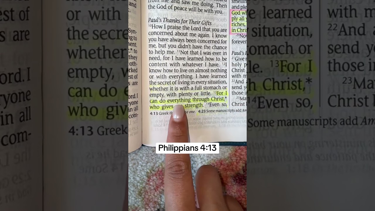 💪 I Can Do All Things Through Christ (Philippians 