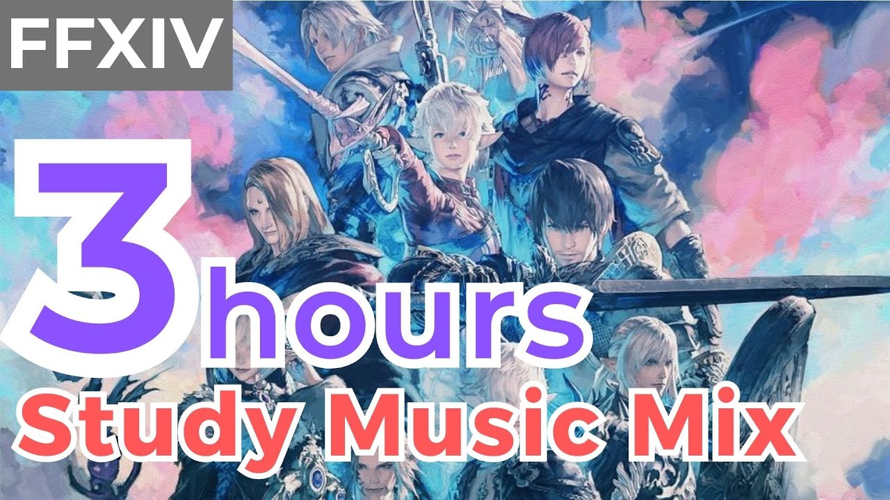 Relaxing FFXIV OST, Study Music (3 hours) | chill gaming music ft FF14 OST BGM ファイナルファンタジーxiv 作業用