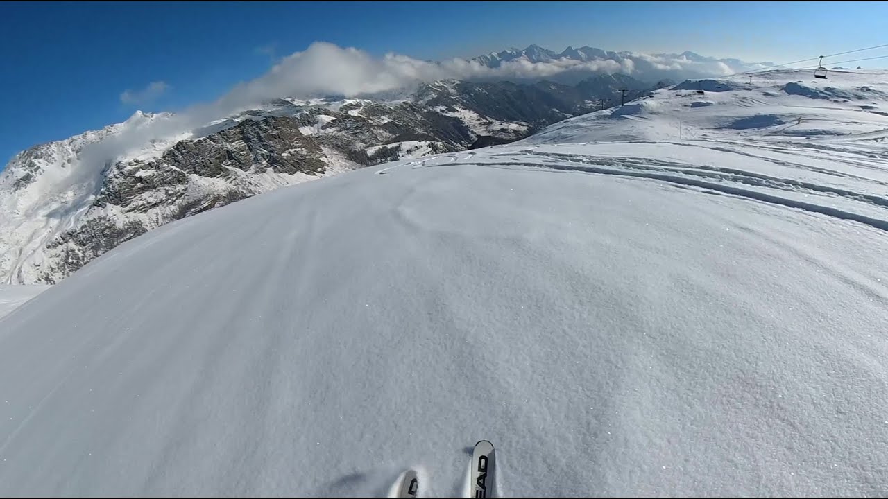 skiing in Champorcher.