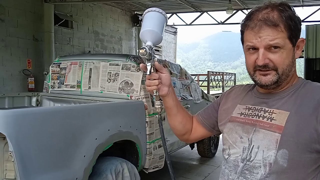 iniciamos a pintura na Toyota Hilux