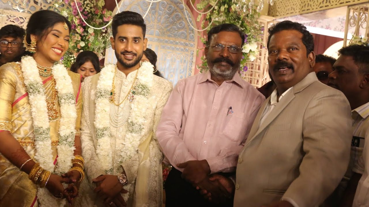 🔴#Live செல்வப்பெருந்தகை மகள் நிச்சயதார்த்த நிகழ்ச்சியில் எழுச்சித்தமிழர் மணமக்களை வாழ்த்தினார்