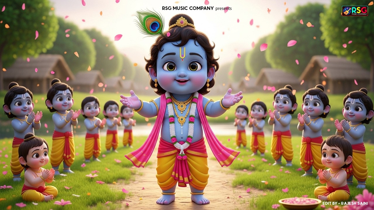 Little Krishna Song छोटी छोटी गैया - Choti Choti Gaiya Chote Chote Gwal | Krishna Song