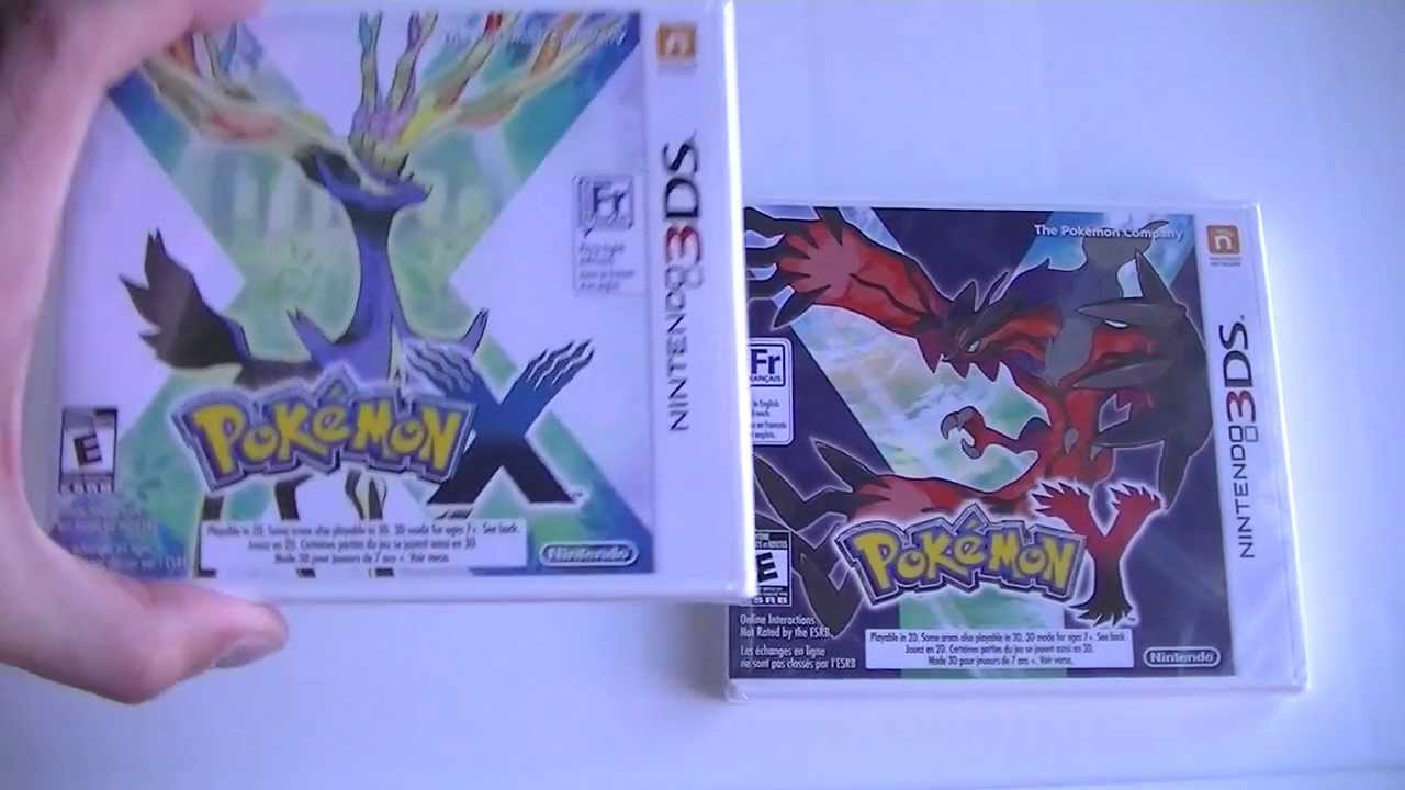 Распаковка Pok&eacute;mon X и Pok&eacute;mon Y