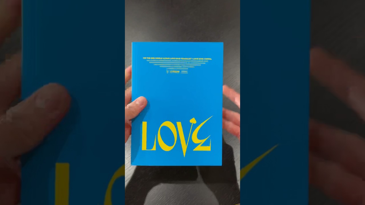 IVE - Love Dive ver. 2 Album Unboxing 💘 #kpop #kpopalbum #kpopshorts #ive #lovedive #shorts