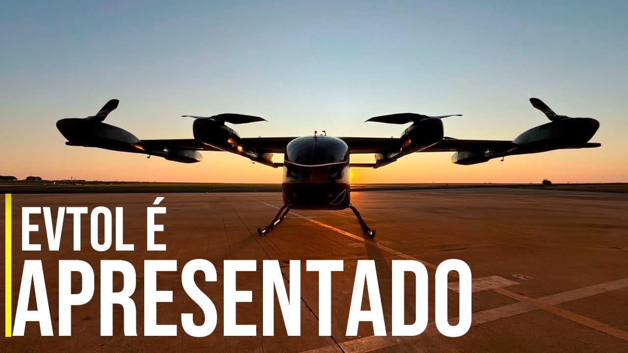 eVTOL Brasileiro é apresentado. Aeronave de última geração.