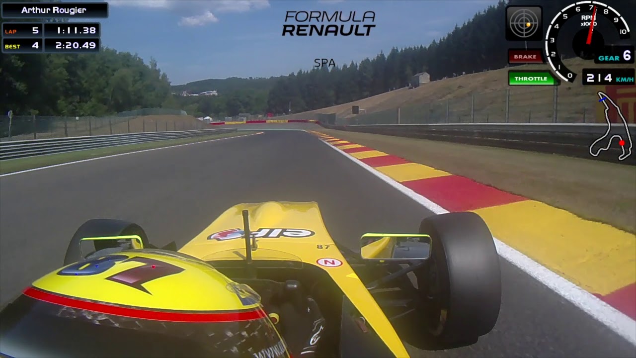 Spa Francorchamps | Arthur Rougier - Formula Renault 2.0 | Onboard